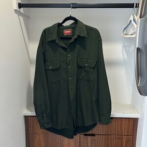 Wrangler Dark Green Men's Shirt Jacket